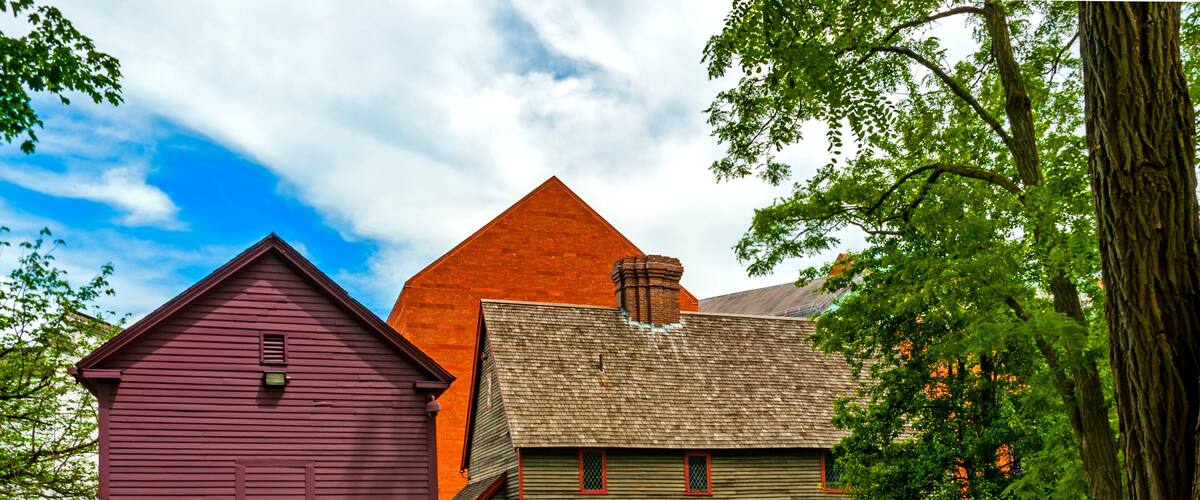 The Salem Witch Trials Memorial, a memorial in Salem, MA, was built for the 300th anniversary of the Salem Witch Trials
