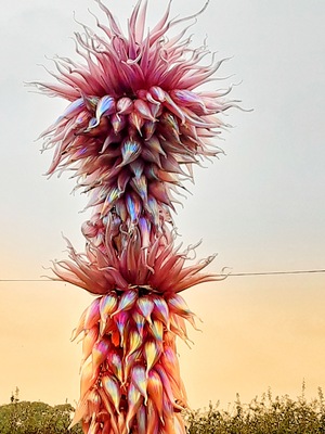 Made entirely of glass