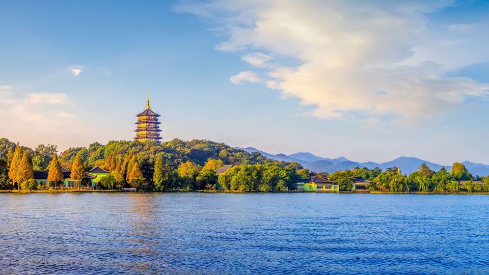 Beautiful scenery of West Lake, Hangzhou