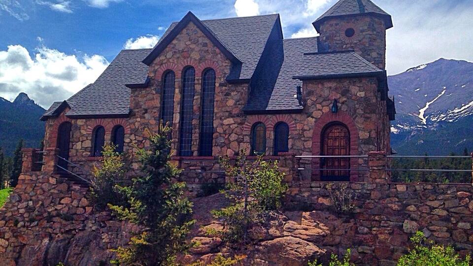 Old church on the way to Estes Park. #architecture