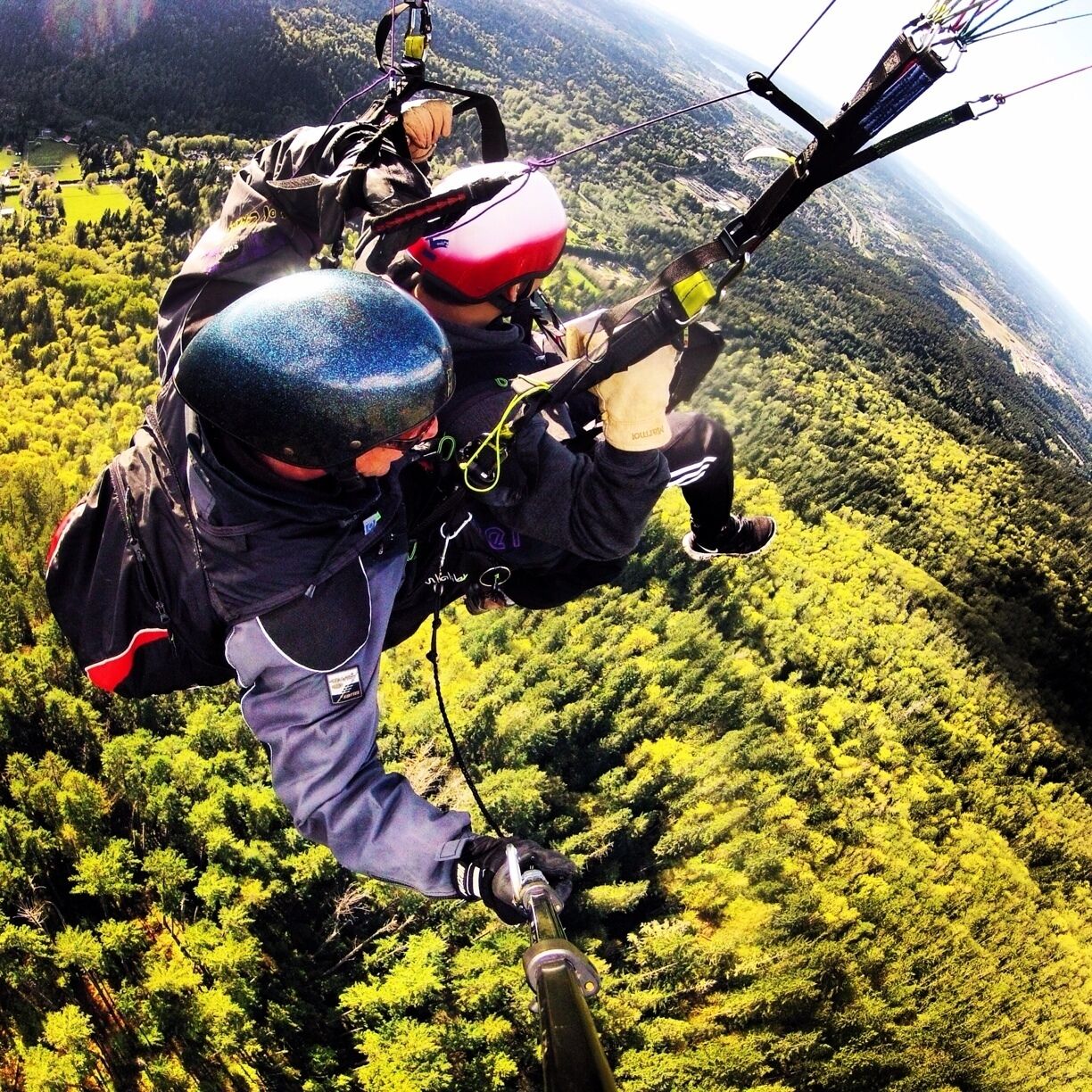 Fly tandem and go paragliding off of Poo Poo Point in Issaquah, WA. I went with Seattle Paragliding. They were great in prepping you and making sure you have a great time. If you're feeling brave ask for "Drew" and he'll do some parachute acrobatics (definitely not for the faint of heart or weak of stomach). Try to choose a sunny day and go around 4-5pm for the best winds. 