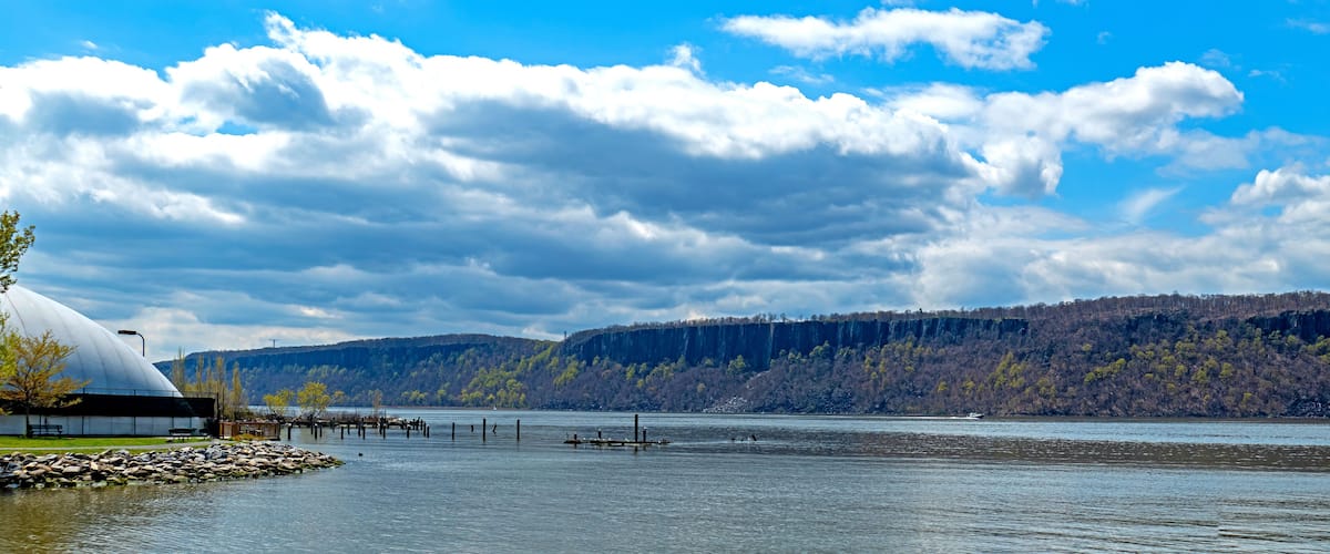 MacEachron Waterfront Park and the Hudson river
