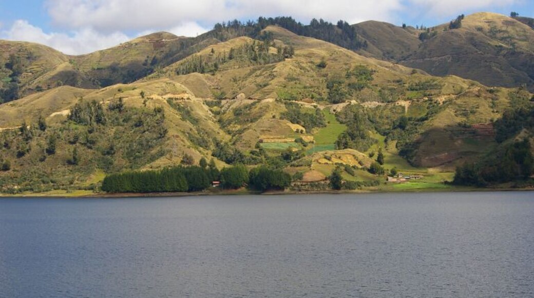 Beautiful high mountain lake outside of Cochabamba, Bolivia