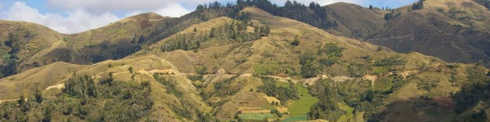 Beautiful high mountain lake outside of Cochabamba, Bolivia