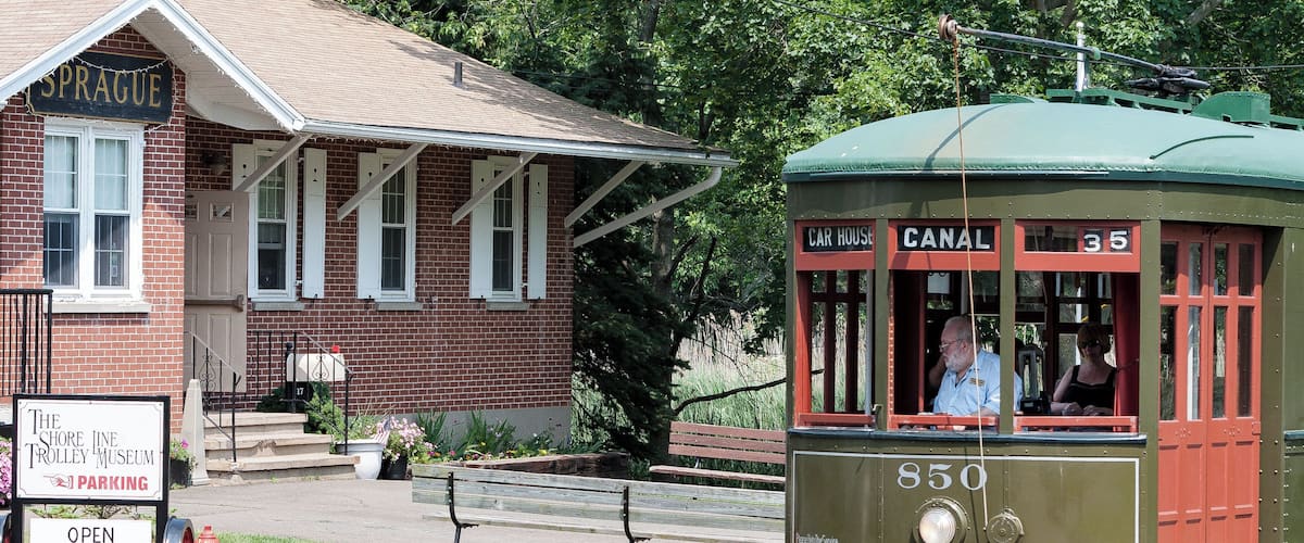 The Trolley Museum in East Haven CT.