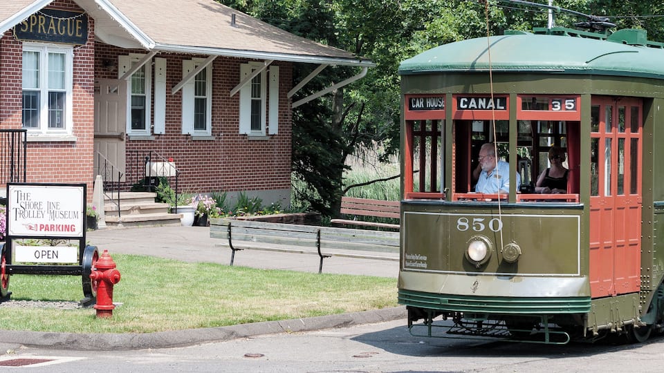 The Trolley Museum in East Haven CT.
