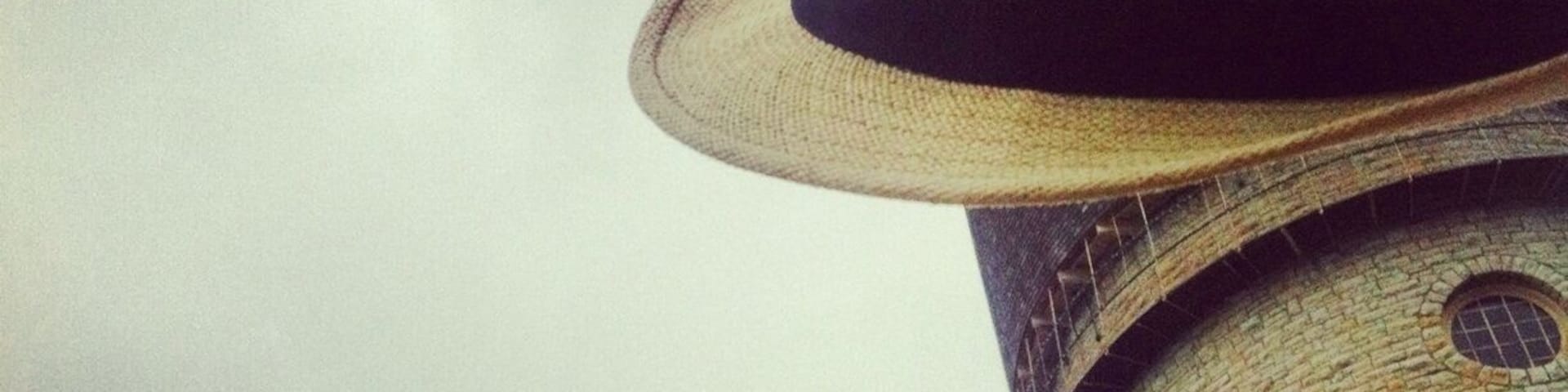 #FedoraAdventure I was all excited to try this on for size until I found out it's lovingly referred to as "the Brick Dick". Wow. Those masons in 1890 sure had a sense of humor!