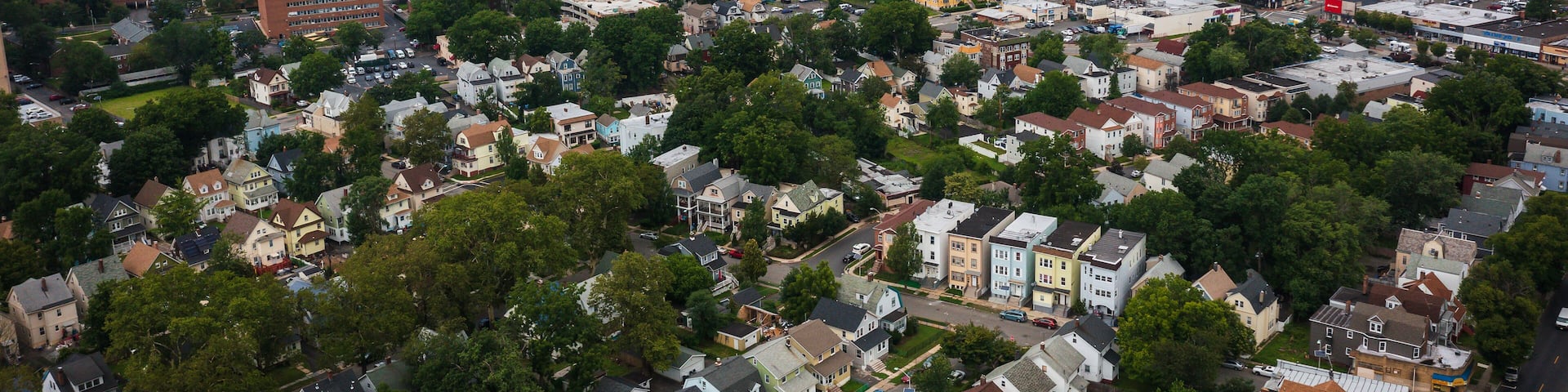 Aerial of East Orange New Jersey