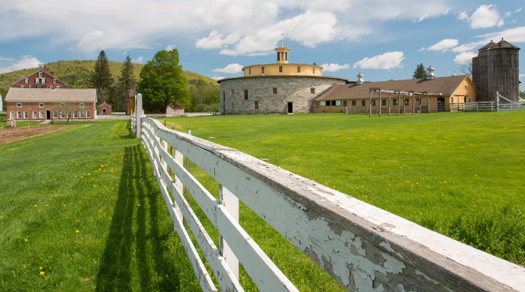 An historical 18th century round barn, Hancock Shaker Village, Massachusetts, USA; Shutterstock ID 194330594; Purchase Order: -