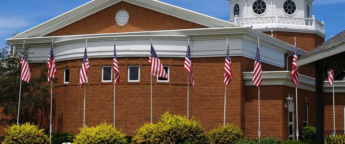 The American Flag Memorial Site in Eastlake, Ohio