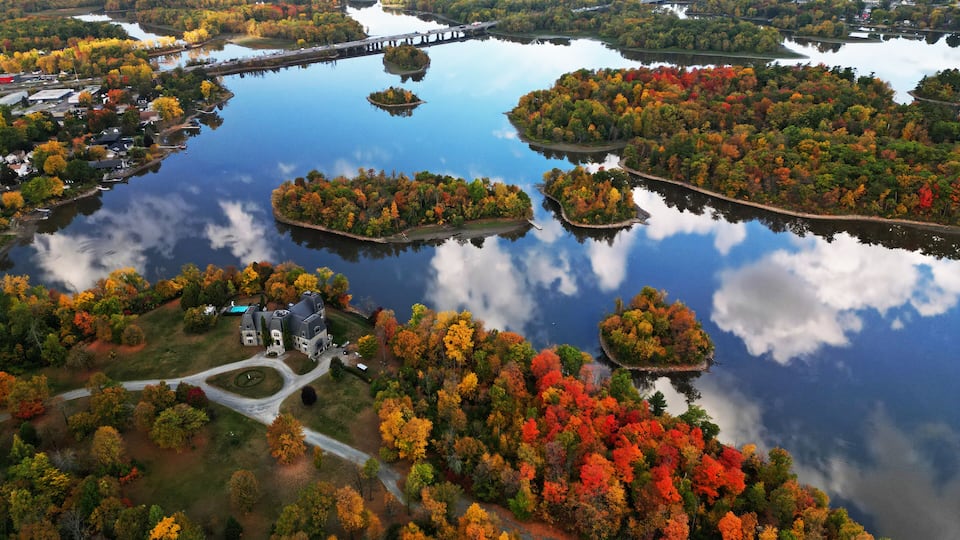 Canadian autumn in Laval, Quebec