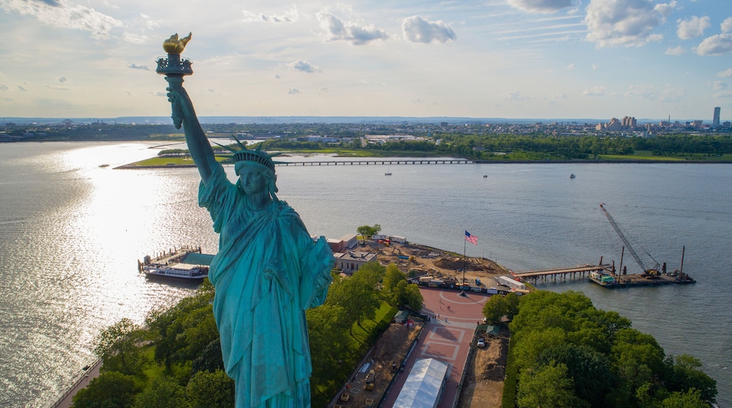 Aerial Statue of Liberty