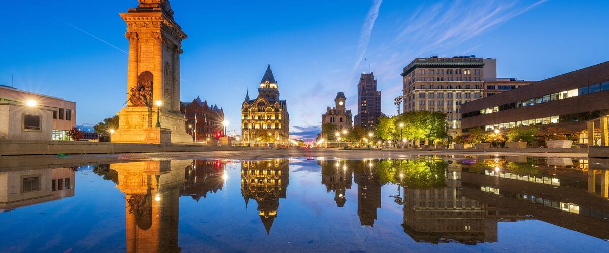 Syracuse, New York, USA at Dawn