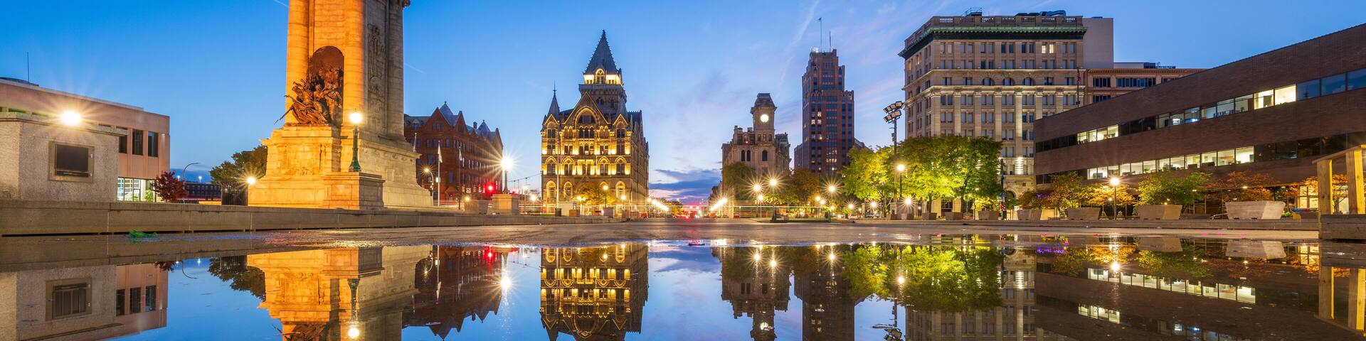 Syracuse, New York, USA at Dawn