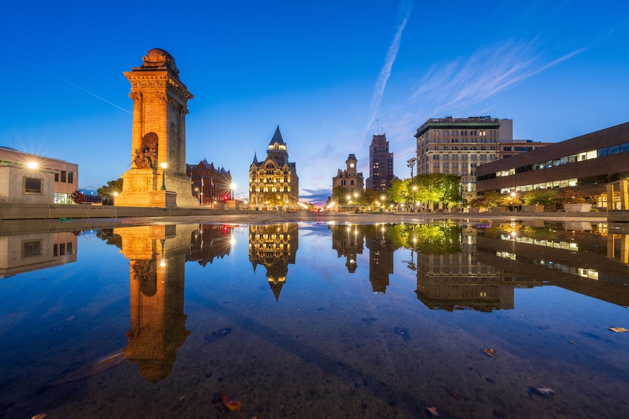 Syracuse, New York, USA at Dawn