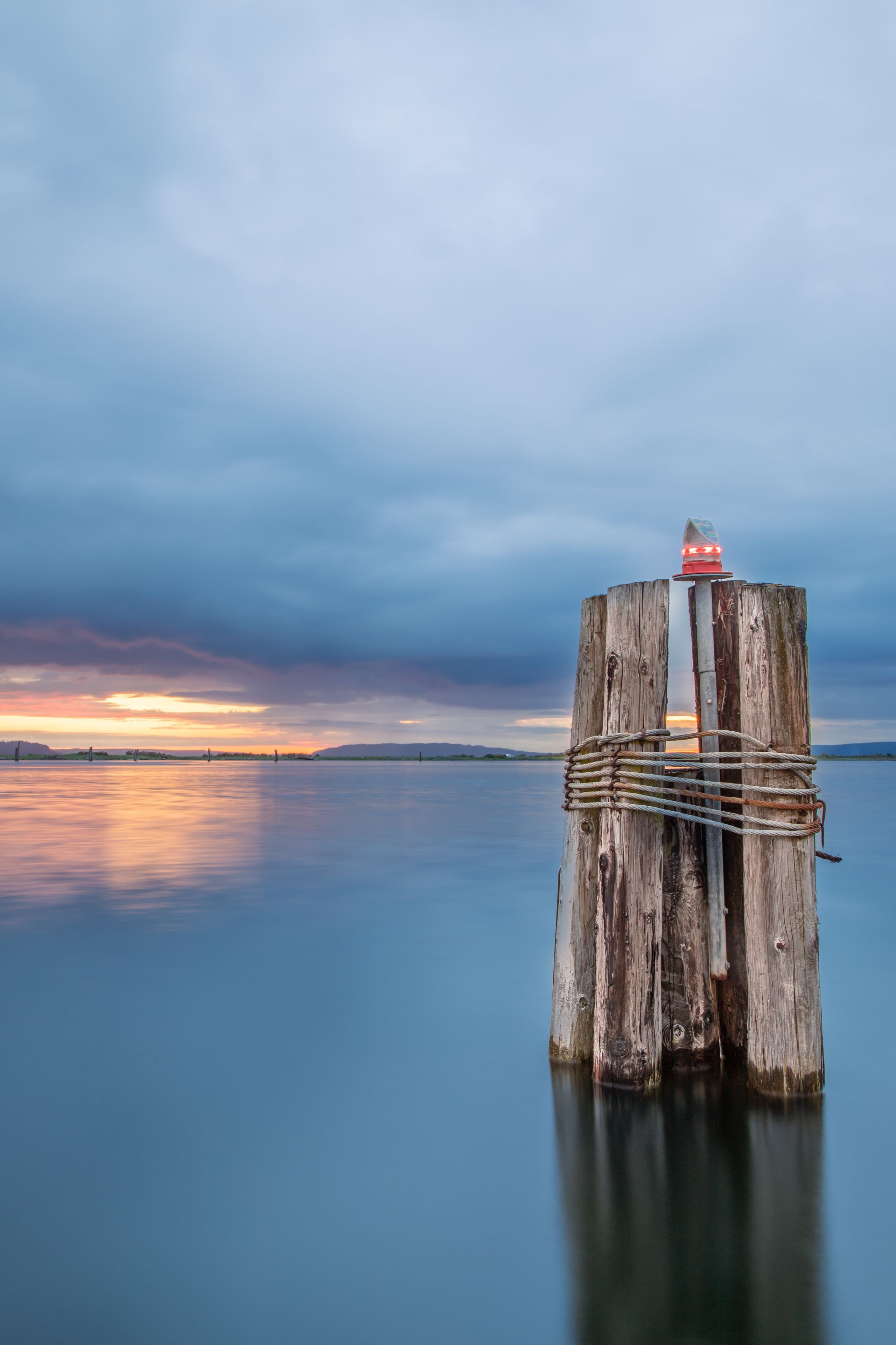 Sunset Over Jetty Island in Everett WA