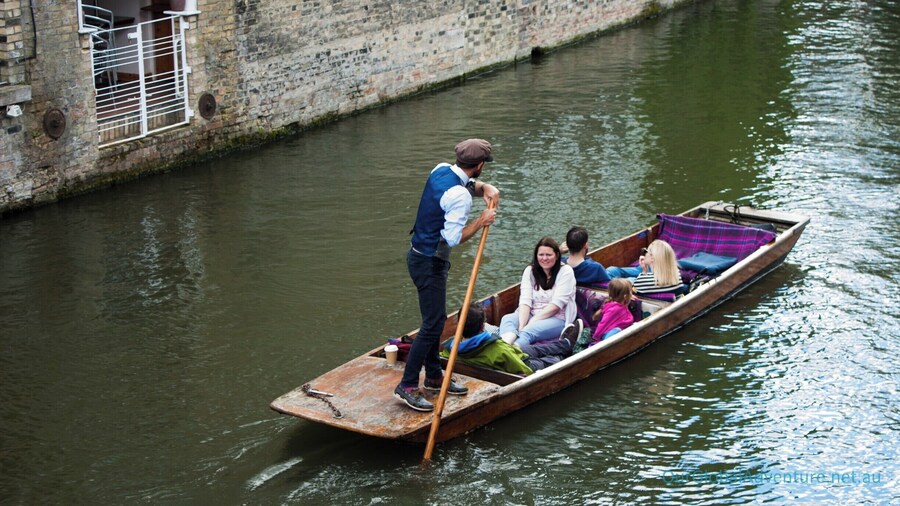 Punting on the river Cam
