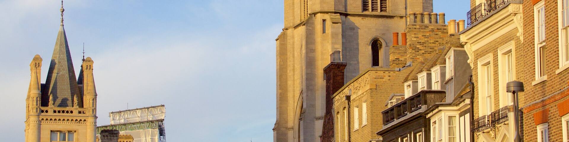Cambridge which includes heritage architecture and heritage elements
