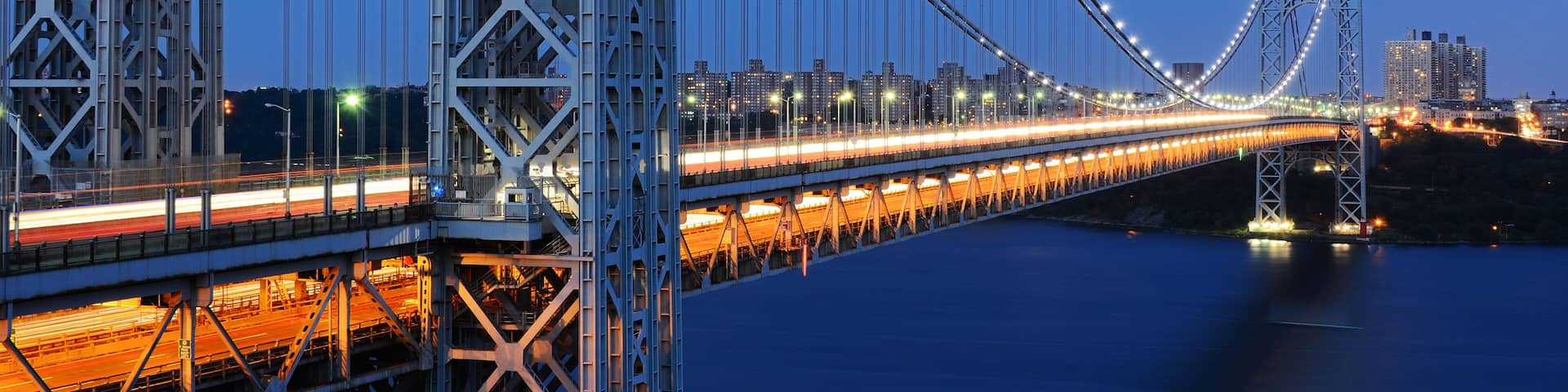 George Washington Bridge Connects New Jersey and New York City