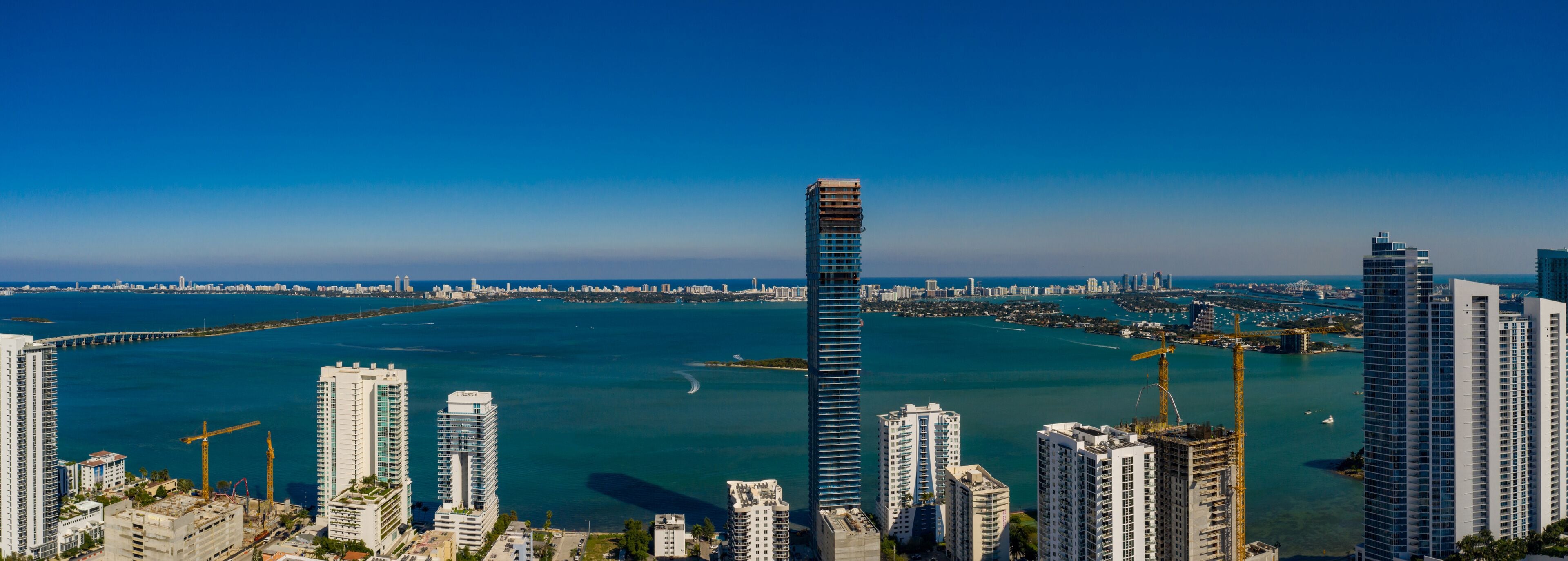 Elysee Residences Edgewater Miami aerial panoramic photo