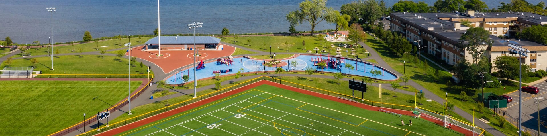 Aerial of Edgewater New Jersey
