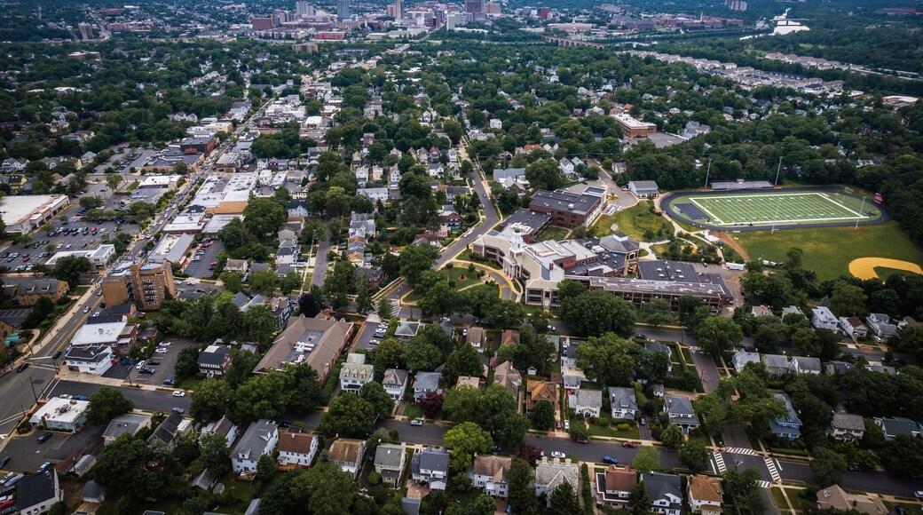 Aerial Drone of Homes in Edison New Jersey