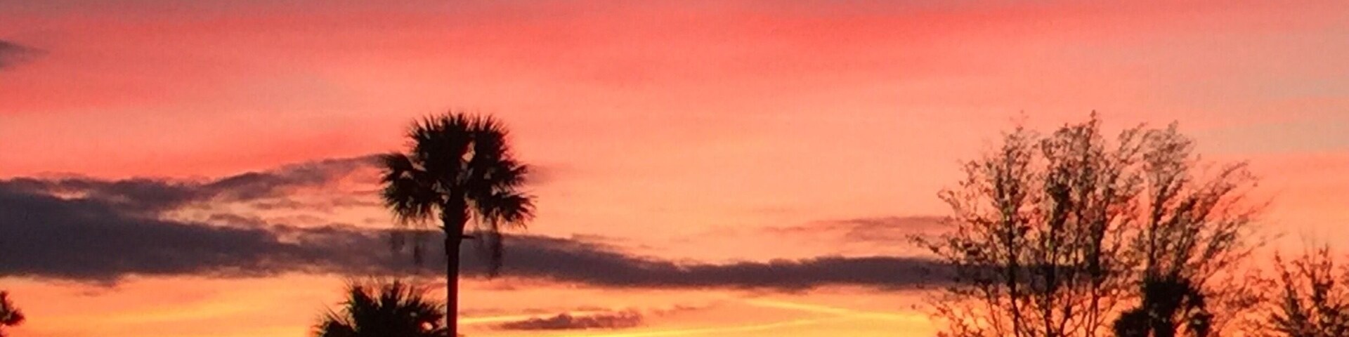 spectacular sunset in central Florida