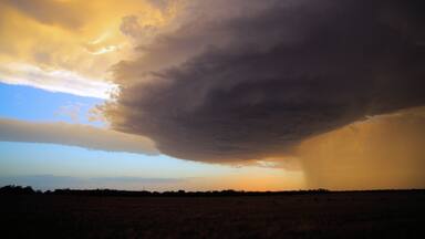 Beautiful Texas Prairie Supercell Storm