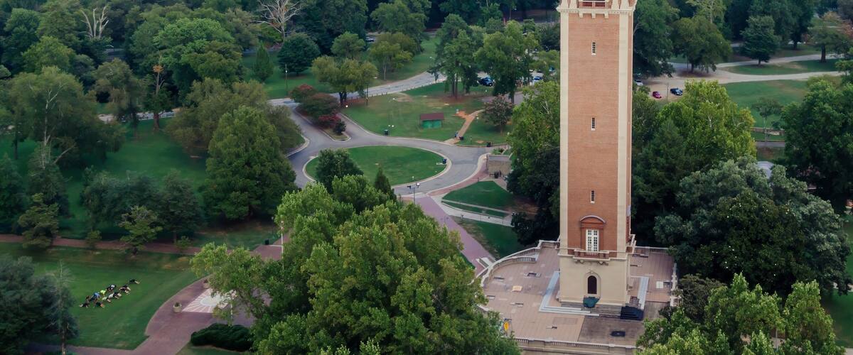 Virginia War Memorial Carillon in William Byrd Park, Richmond, Virginia, United States.