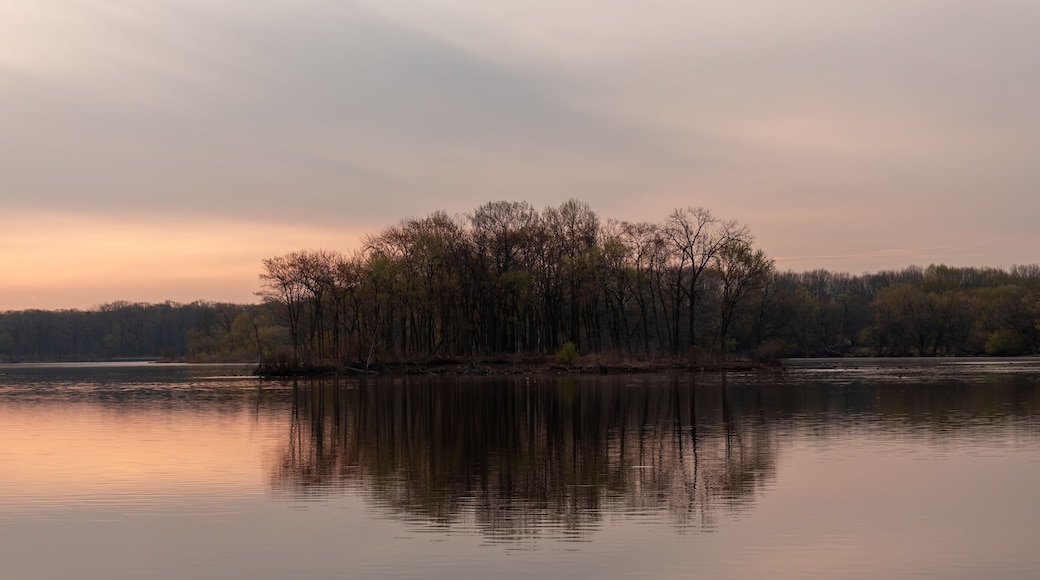 April sunrise over Busse Woods Elk Grove Village Illinois