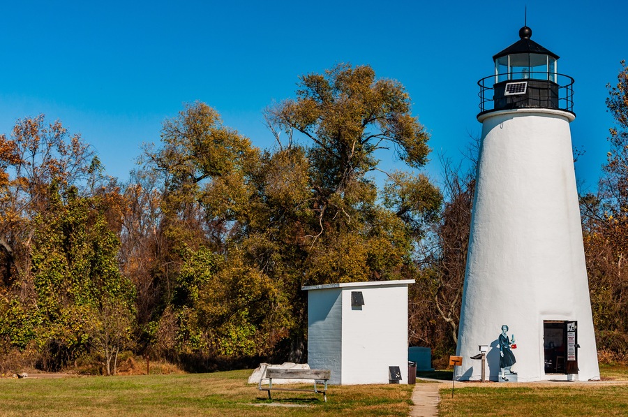 Turkey Point Lighthouse, Elk Neck State Park, Maryland, USA, North East, Maryland