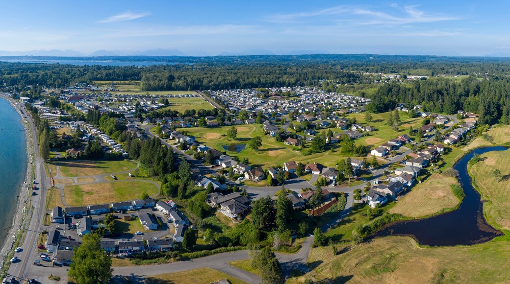 Birch Bay WA Aerial Panoramic Waterfront Views
