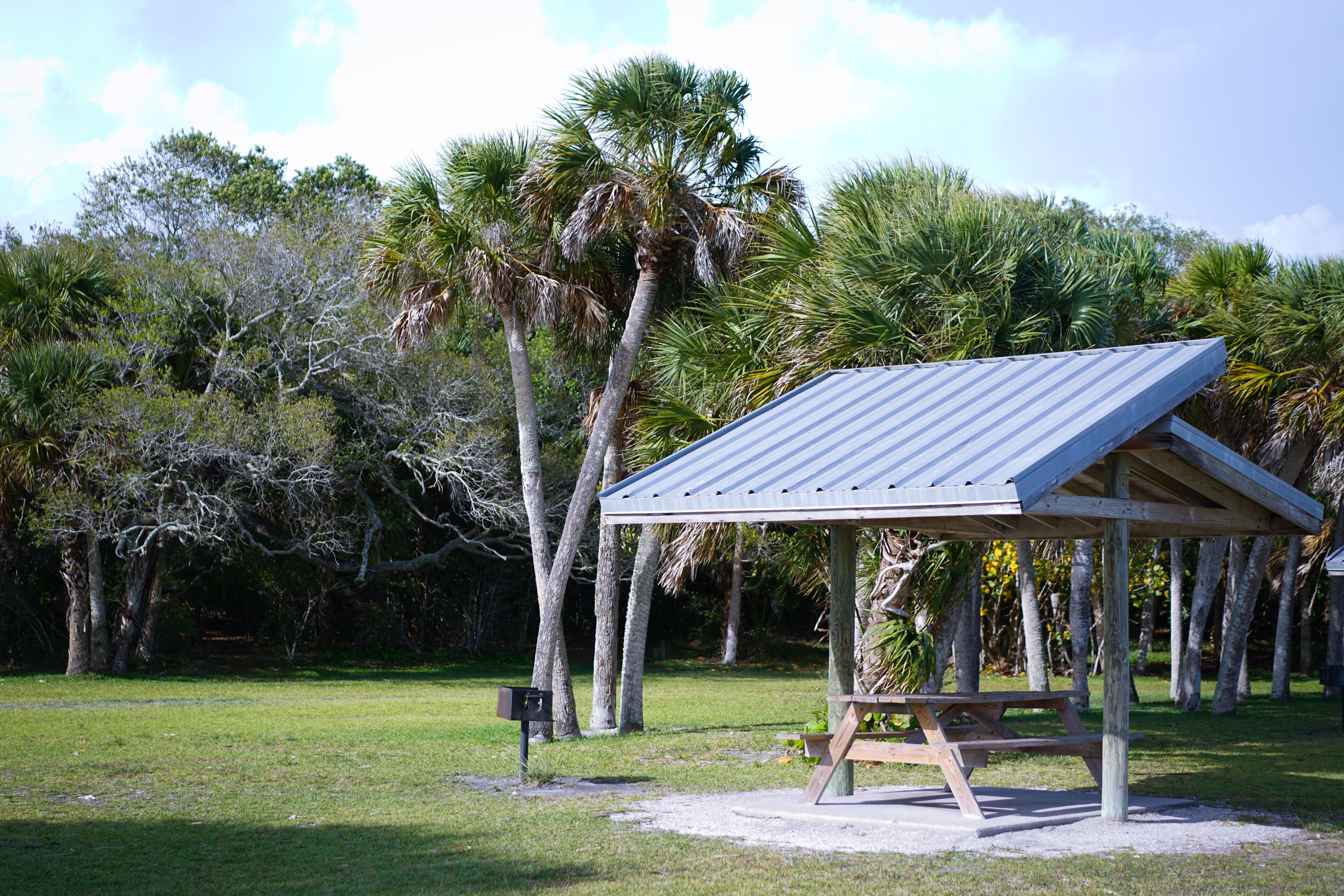 The picnic area at Indian Mound Park in Englewood Florida has everything you need to have a great day with your family.
