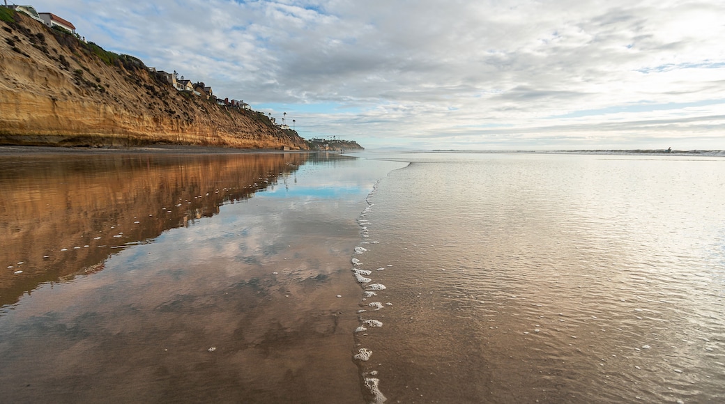Moonlight beach, city of Encinitas in San Diego County, California