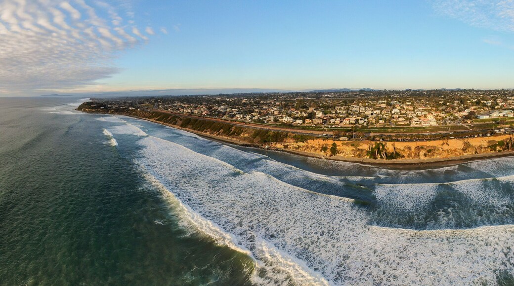 Encinitas California Sunset By Drone