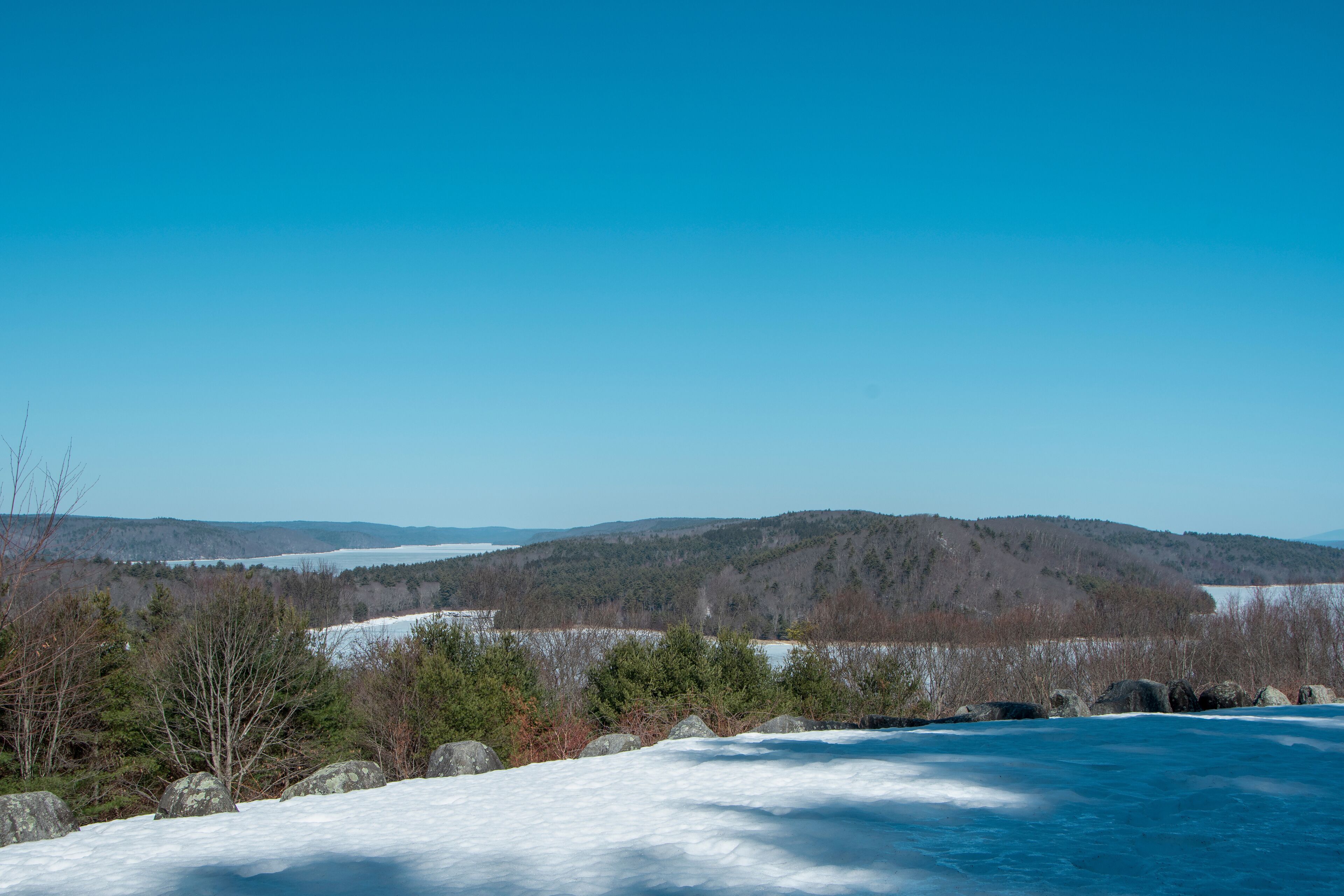 view of the winter landscape  from the enfield look out