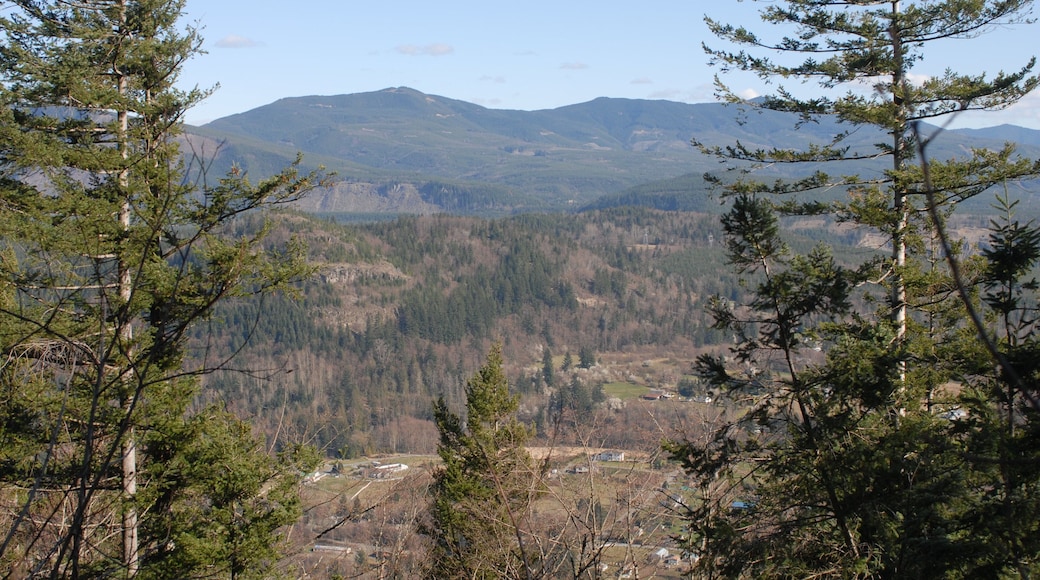 Pinnacle Peak Park is a 335-acre volcanic cone one mile southeast of downtown Enumclaw, surrounded on all sides by farmland and the White River. Known locally as Mt. Peak, or even Mt. Pete, Pinnacle Peak is one of the most popular hikes for people living in south King County.
Photo looking SE from the summit.
#Hiking #view #washingtonState #mountains