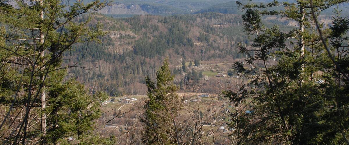 Pinnacle Peak Park is a 335-acre volcanic cone one mile southeast of downtown Enumclaw, surrounded on all sides by farmland and the White River. Known locally as Mt. Peak, or even Mt. Pete, Pinnacle Peak is one of the most popular hikes for people living in south King County.
Photo looking SE from the summit.
#Hiking #view #washingtonState #mountains