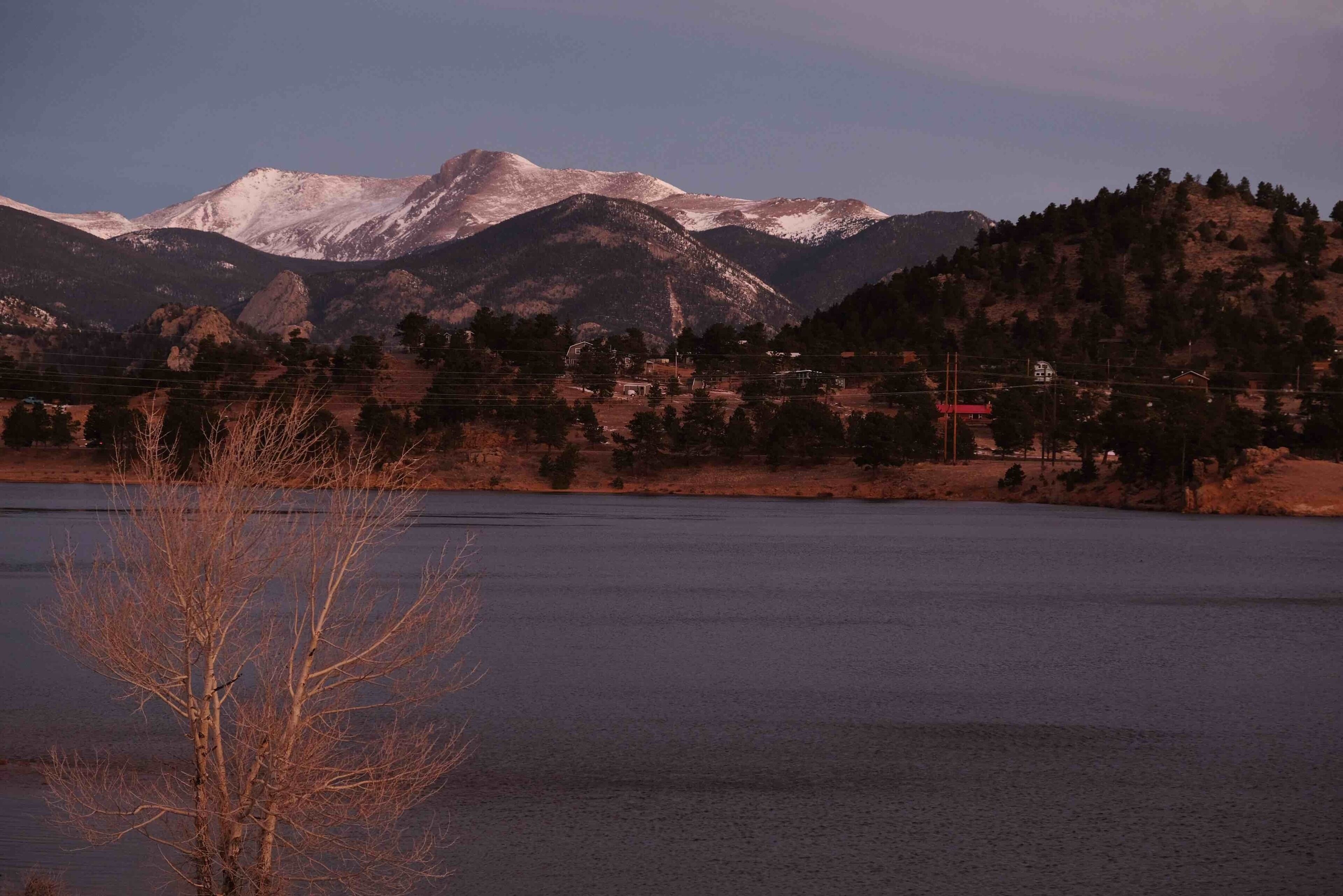 Mary’s Lake is a beautiful place to watch the sun rise