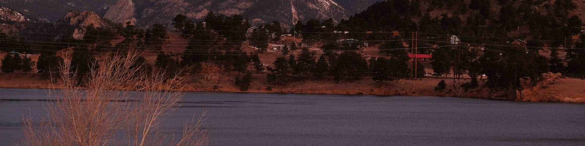 Mary’s Lake is a beautiful place to watch the sun rise