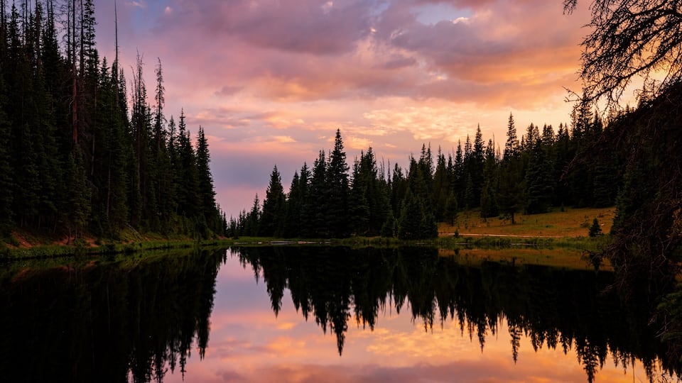 Lake Irene at Sunset, Rocky Mountain National Park