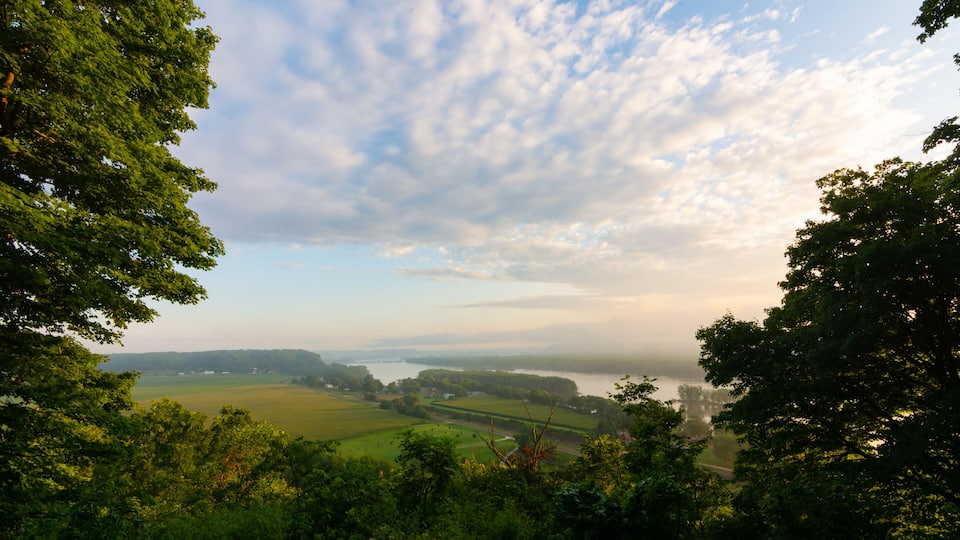 Sunrise Over the Mississippi River