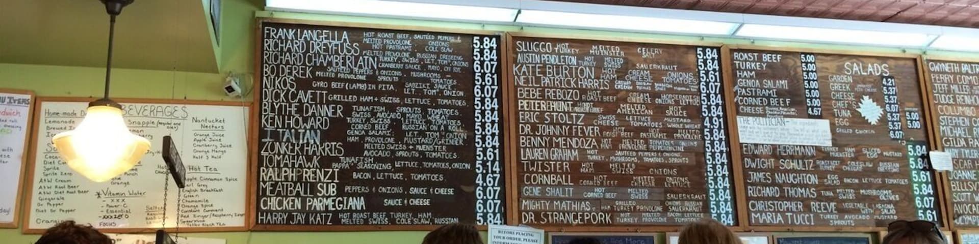 Institution of higher sandwich learning.  I'm partial to the Dr Johnny Fever.  Sarah likes the Bo Derek.  This is a Williamstown must visit.