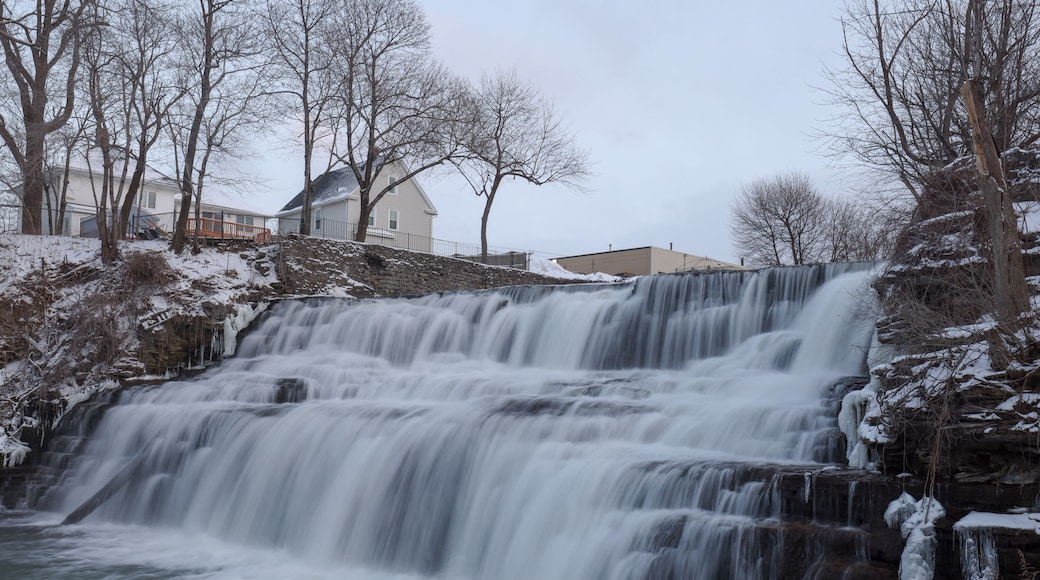 Beautiful view of the Glen Falls in Williamsville, New York