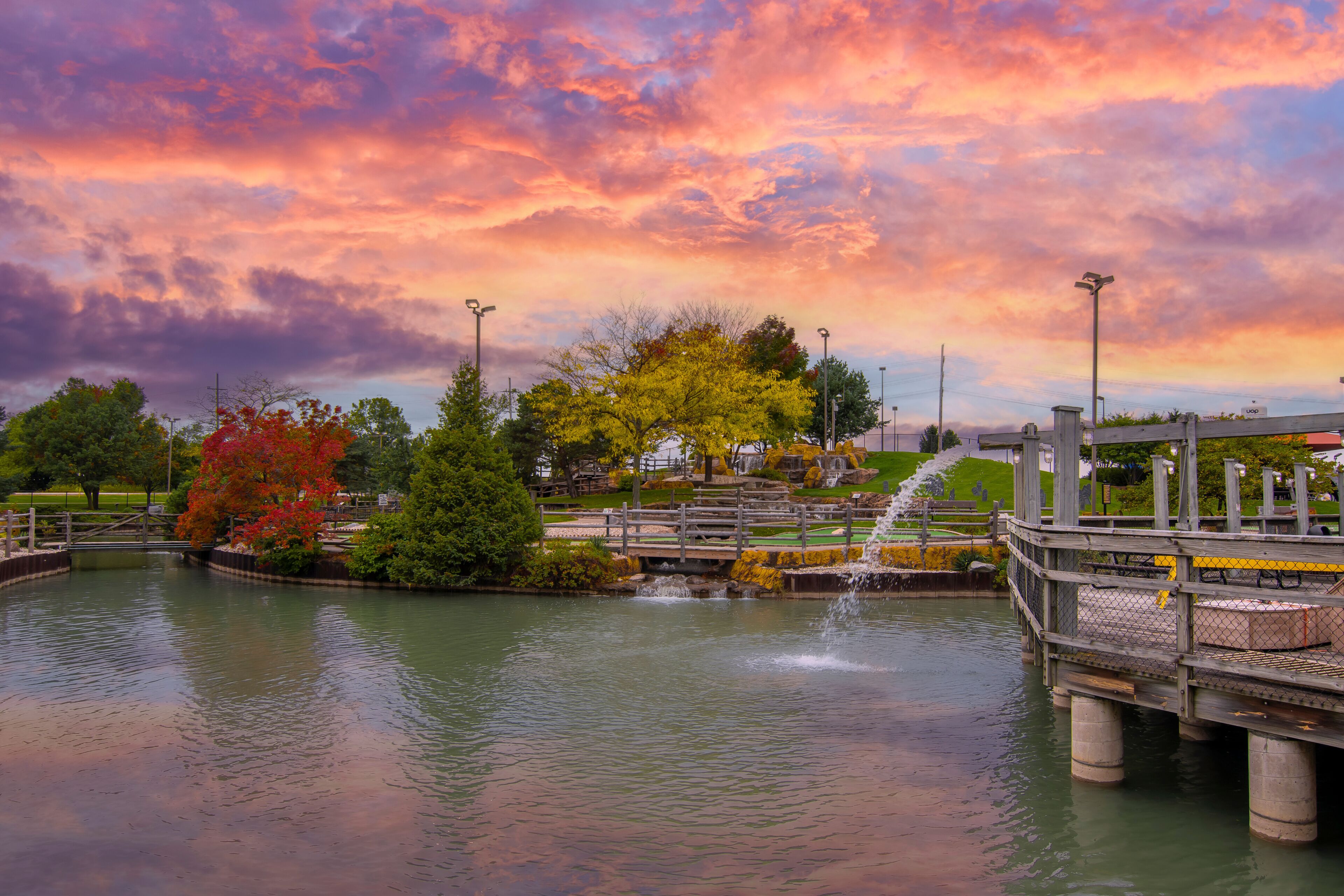 Prairie Lakes Park in Des Plaines Town of Illinois