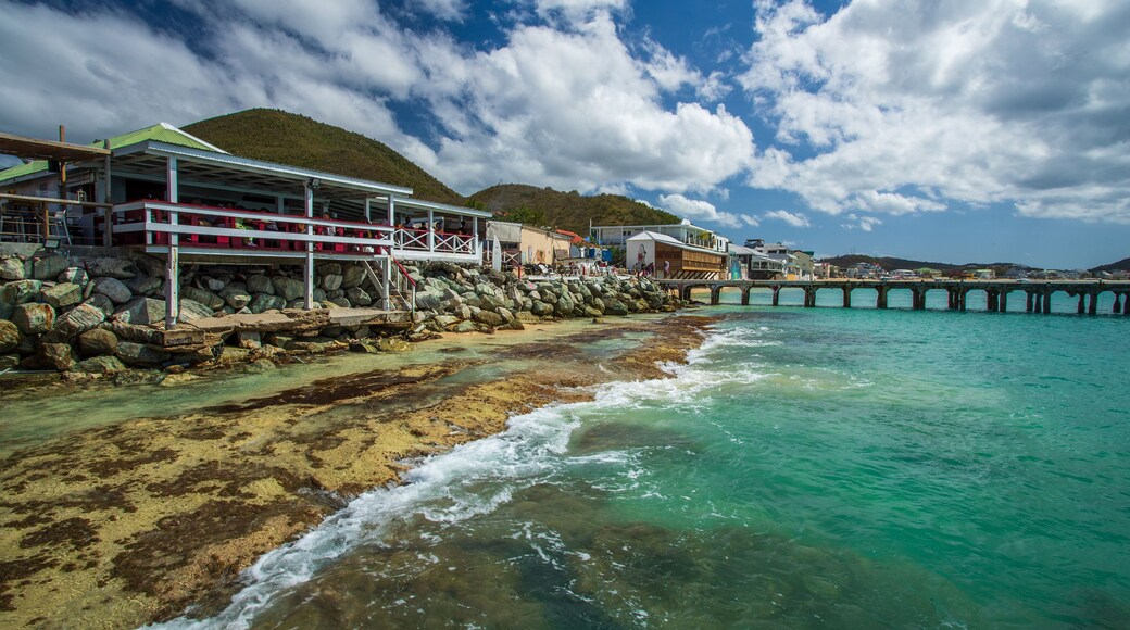 Grand Case showing general coastal views and a coastal town