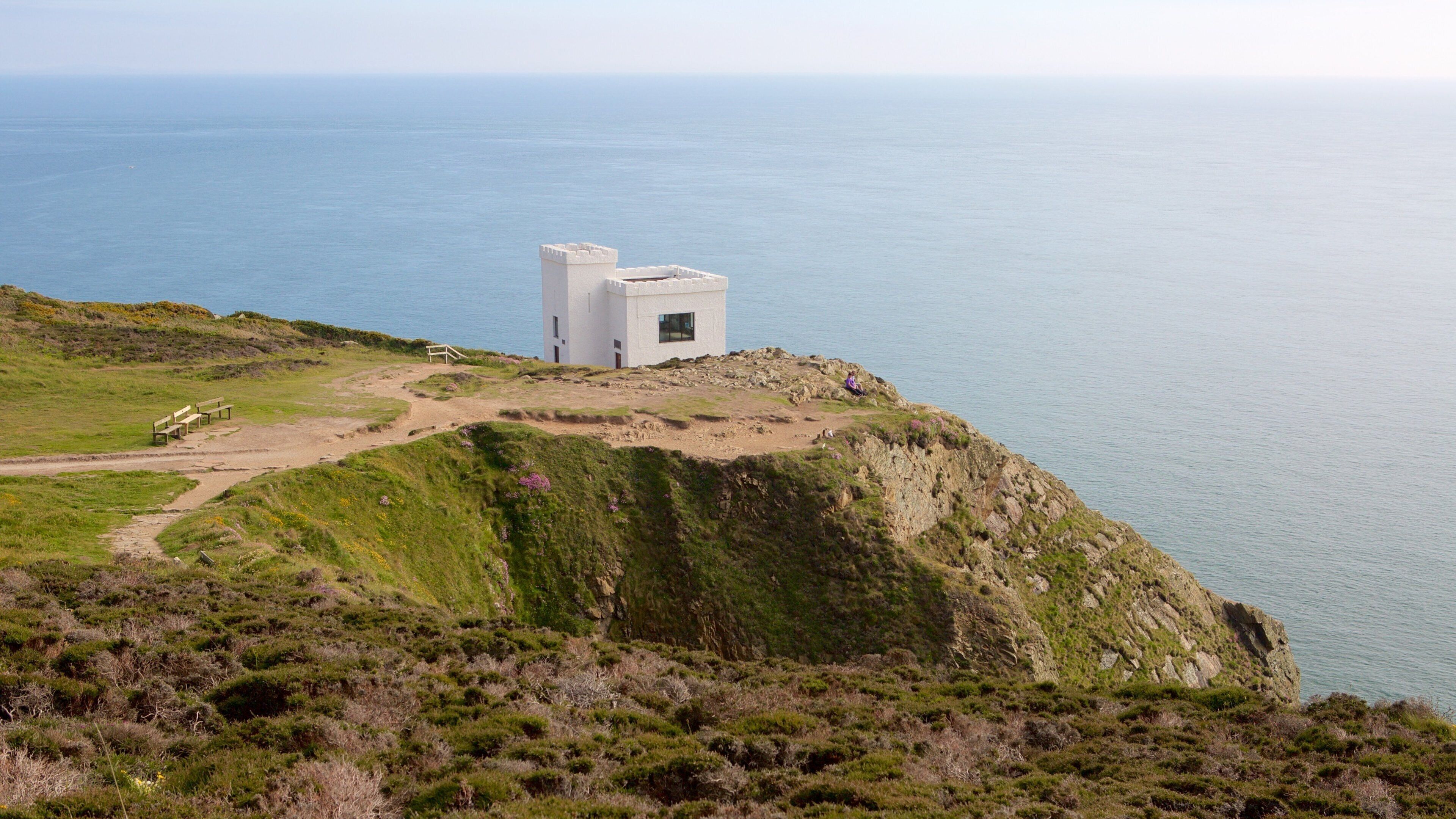 Isle of Anglesey which includes general coastal views