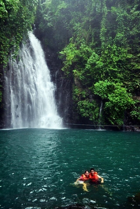 majestic falls, fresh seafood, and happy people., went spelunking and hiking too! #falls #iligan #nature #water #summer #green #swim