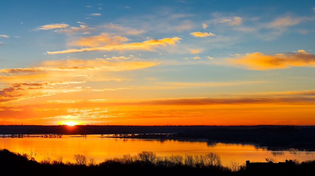Texas Lake Sunrise Panorama