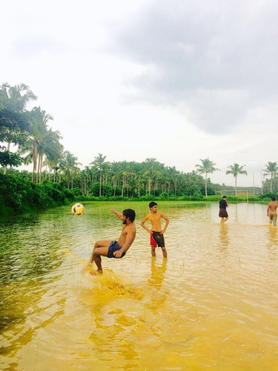 Foot ball valley #rain #mallu # Malappuram #kondotty #kumminiparamba #football #green #nature #mudplay 